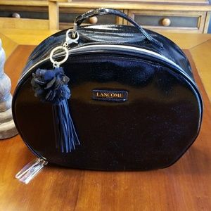 Lancome patent leather train bag